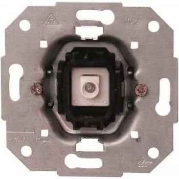 Heinrich Kopp 504600007 Light Switch Insert, Two-Way Switch, Aluminium, 10A 250V, IP20, Flush-Mounted, Screw Terminals, for HK05/HK07 Series