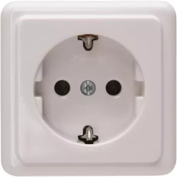 Heinrich Kopp Schuko kištukinis lizdas paviršinis montavimas 1-vietis 16A 250V Arktinė balta 101802000