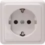 Heinrich Kopp Schuko kištukinis lizdas paviršinis montavimas 1-vietis 16A 250V Arktinė balta 101802000