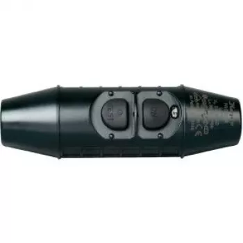 Heinrich Kopp In-line Safety Switch with PRCD-S 230 V Black IP55 1962.0001.5