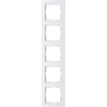 Heinrich Kopp 5-Gang Cover Frame Arctic White 308302008