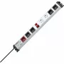 Heinrich Kopp POWERversal prailgintuvas su 7 kištukiniais lizdais, Type F, IP20, 3600 W, juoda/pilka/raudona/balta, 1,4 m laidas