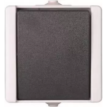 Heinrich Kopp 540656002 Perjungiklis, paviršiuje montuojamas, IP44, 10A, 250V, juodas/baltas, termoplastikas, Paris dizainas