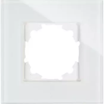 HEINRICH KOPP 1-Gang Cover Frame ATHENIS White Glossy 405302008