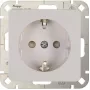 Heinrich Kopp HK02 Schuko lizdas su sustiprinta apsauga nuo prisilietimo, polar balta