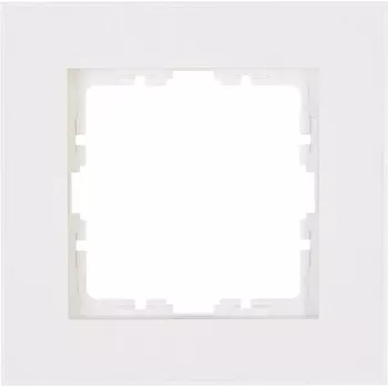 HEINRICH KOPP Cover Frame 1-gang HK07 PURE (86 x 86 x 9,5 mm, IP20, Clamp Fastening) - Pure White (406829005)