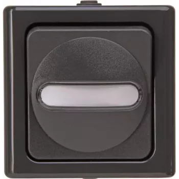 Heinrich Kopp Wippschalter Anthrazit 1-fach Aufputz IP44 BlueElectric mit Kontrollleuchte