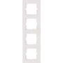 Heinrich Kopp 4-Gang Cover Frame HK07 PURE 299.6 x 86 x 9,5 mm IP20 Clamp Fastening White Glossy