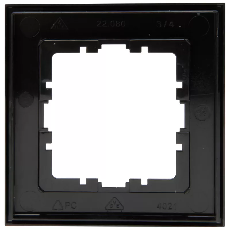 Heinrich Kopp HK07 Cover Frame 1-Gang Matte Black