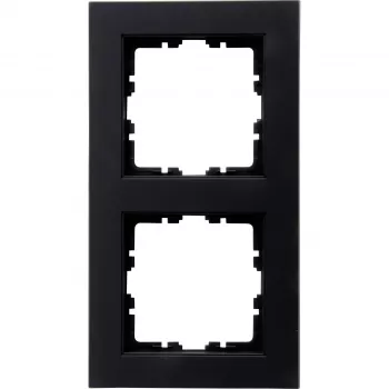 Heinrich Kopp HK07 Cover Frame 2-gang Black Matt