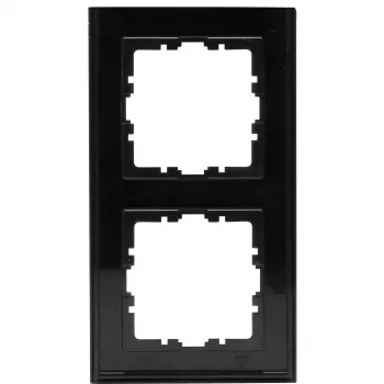Heinrich Kopp HK07 Cover Frame 2-gang Black Matt