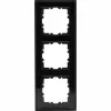 Heinrich Kopp HK07 Cover Frame 3-Gang Matte Black