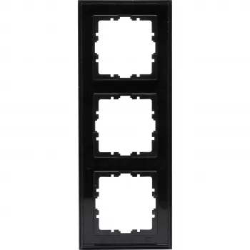 Heinrich Kopp HK07 Cover Frame 3-Gang Matte Black