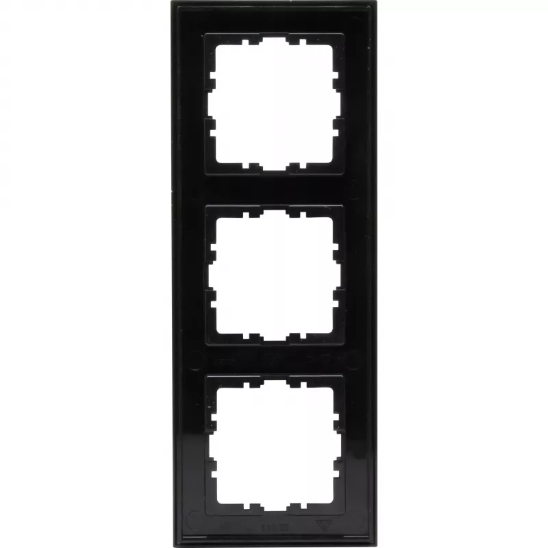 Heinrich Kopp HK07 Cover Frame 3-Gang Matte Black