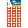 HERMA Round Labels 13 mm Neon Red (240 Labels) - Manual Application