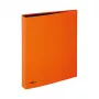 Pagna 20601-09 A4 apvaliųjų žiedų segtuvas iš kartono, oranžinės/juodos spalvos, 40 mm nugarėlė