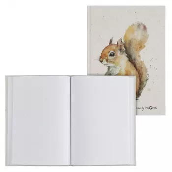 PAGNA Užrašinė Squirrel DIN A5 Taškinėlinis Bež Kietas Viršelis 128 Puslapiai