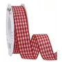 C.E. Pattberg dovana juosta Vichy Check Matt raudona/balta 25 mm x 20 m