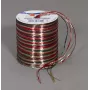 C.E. Pattberg Gift Ribbon Raffia Glossy Red/Brown/Green 3,0 mm x 50,0 m