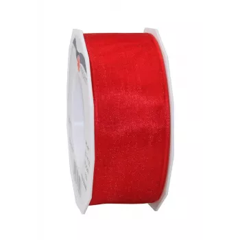 C.E. Pattberg Four Seasons Satin Matte Gift Ribbon Red 40 mm x 25 m