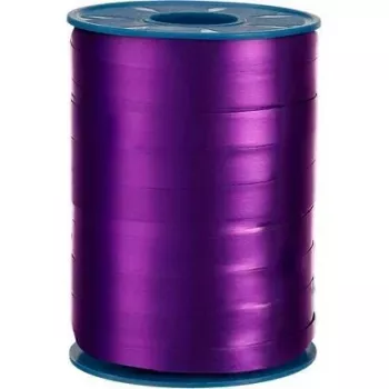 C.E. PATTBERG MEXICO Dovanų juostelė, vienpusė blizgi danga, matinis nugarėlė, violetinė, 10 mm x 250 m