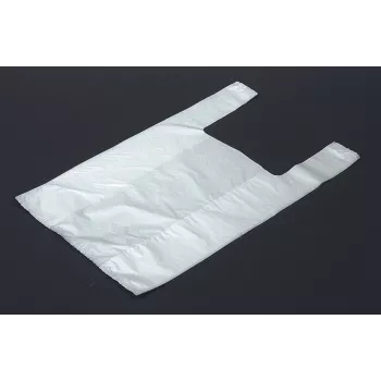 Vereinigte Papierwarenfabriken 1000 T-Shirt Carrier Bags White HDPE 260x120x500 mm 12 µm