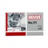 Novus No.111 Kabės - 4 mm - 2000 vnt. - 15 lapų - Metalas - Pilka