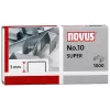 Novus Dahle No.10 SUPER Segtukai - 5 mm kojelės ilgis - Nerūdijantis plienas - 1000 vnt. - Talpa iki 20 lapų