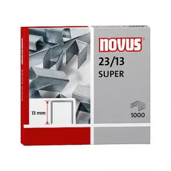 Novus Dahle Novus 23/13 SUPER Staple Pack - 1,3 cm - 1000 Staples - Steel - Stainless Steel