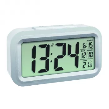 TFA Radio Alarm Clock 60.2553.02 Skaitmeninis Žadintuvas Sidabrinis/Baltas
