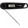 TFA THERMO JACK TASTE Skaitmeninis virtuvės termometras su laikmačiu ir signalu, nerūdijančio plieno zondas, 160 mm, -50 iki +300 °C, LCD ekranas, juodas/baltas