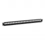 Panasonic 3SR-PATCH-24P 24 portų pataiso skydelis (Keystone tipo) su 24 RJ45 Cat.6 UTP Keystone lizdais - juodas