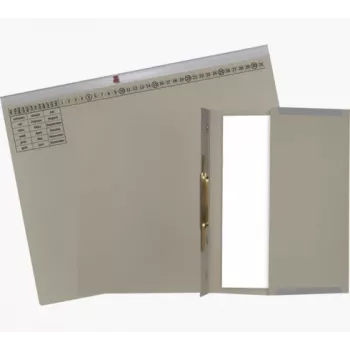Exacompta 370110B Įprastas bylų aplankas - kartonas - pilka - 320 g/m² - 265 x 316 mm
