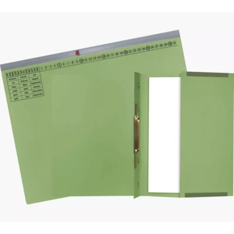 Exacompta 370125B Įprastas bylų aplankas – kartoninis, žalias, 320 g/m², 265 mm x 316 mm
