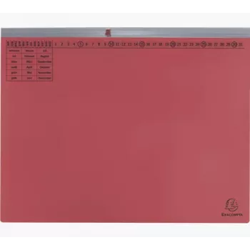 Exacompta 370203B Įprastas bylų aplankas - kartoninis - raudonas - 320 g/m² - 265 x 316 mm - A4