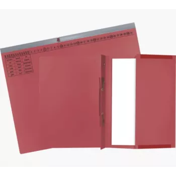 Exacompta 370203B Įprastas bylų aplankas - kartoninis - raudonas - 320 g/m² - 265 x 316 mm - A4