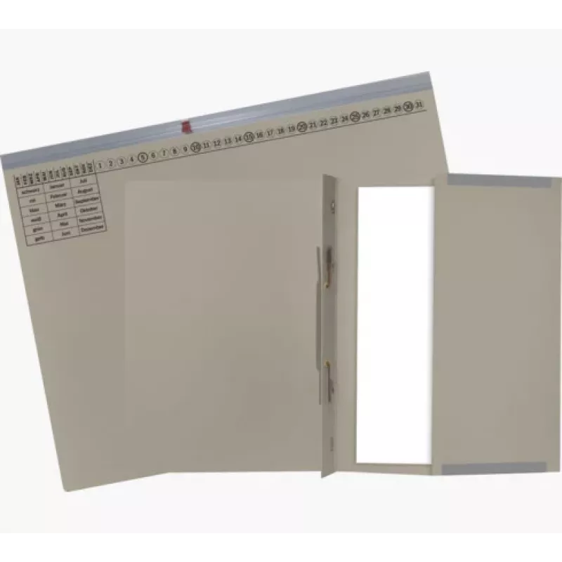 Exacompta 370210B Įprastas bylų aplankas - kartonas - pilka - 320 gsm - 265 x 316 mm - A4
