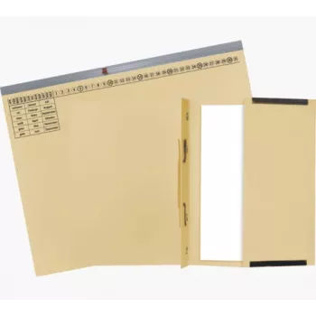 Exacompta 370222B Conventional File Folder - Cardboard - 320 g/m² - 265 x 316 mm - Blue - 1 Piece