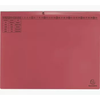 Exacompta 370303B Įprastas dokumentų aplankas – kartonas – raudonas – 320 g/m² – 265 mm – 316 mm