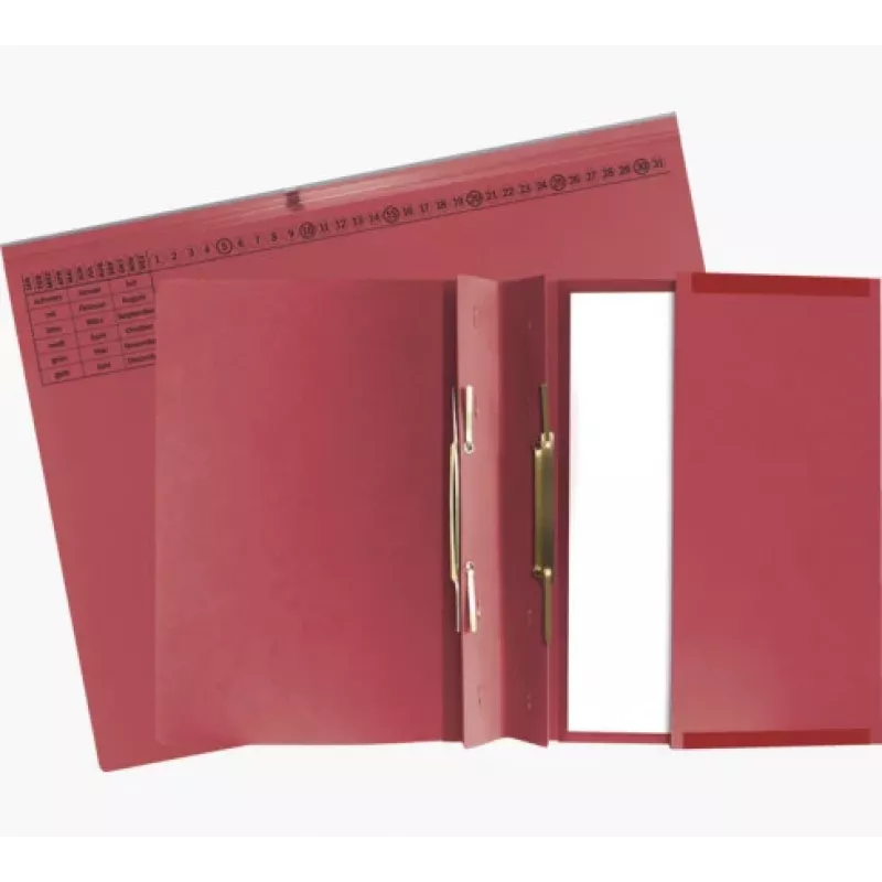 Exacompta 370403B Įprastas aplankas byloms – kartonas – raudona – 320 g/m² – 265 x 316 mm