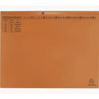 Exacompta 370409B Įprastas dokumentų aplankas – kartonas – oranžinis – 320 g/m² – 265 mm – 316 mm