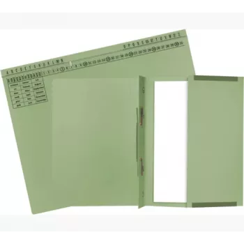 Exacompta 371125B Įprastas dokumentų segtuvas – kartoninis, žalias, 320 g/m², 265×316 mm