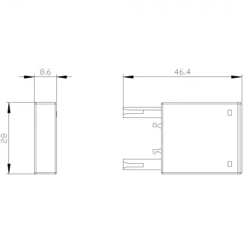Siemens Įtampos šuolių ribotuvas 24-48VAC 24-70VDC 3RT29161BB00