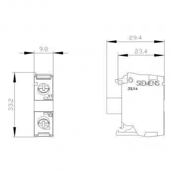 Siemens SIRIUS ACT LED modulis su integruotu LED, 24V AC/DC, balta šviesa
