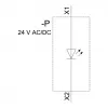 Siemens SIRIUS ACT LED modulis su integruotu LED, 24V AC/DC, balta šviesa