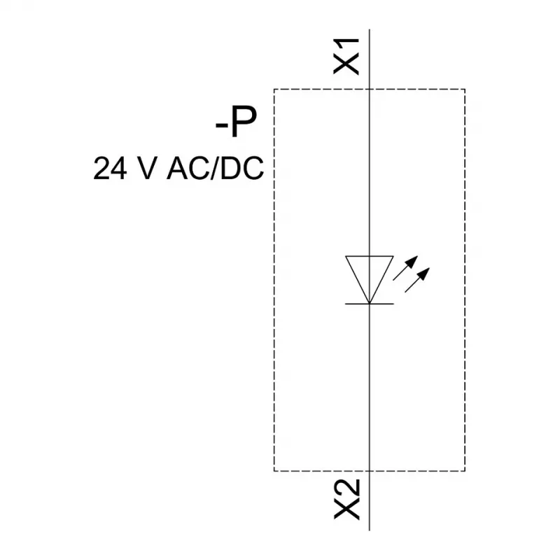 Siemens SIRIUS ACT LED modulis su integruotu LED, 24V AC/DC, balta šviesa