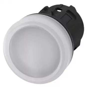 Siemens SIRIUS ACT 3SU1001-6AA60-0AA0 Signalinių lempų blokas su baltu lęšiu, 24V LED, 22mm apvalus, varžtiniai gnybtai