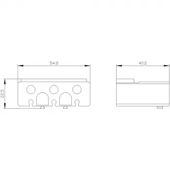 Siemens SIRIUS 3RT2 gnybtų dangtelis rėminiams gnybtams, 3 polių 3RT29364EA2