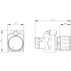Siemens SIRIUS ACT potenciometras 3SU1200-2PS10-1AA0, 10 kOhm, 22 mm, juodas, su varžtų gnybtais