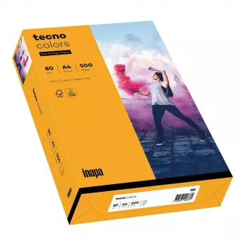 Popierius kopijavimui Papyrus TECNO Colors Medium Orange A4 80 g/m² 500 lapų